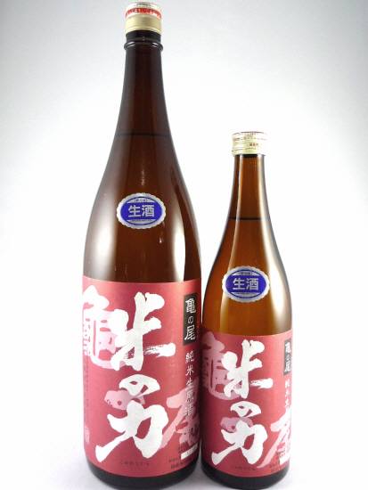 画像: 山形県の新酒！純米生原酒　米の力　亀の尾　米鶴酒造　720ml と1800ml が入荷しました。